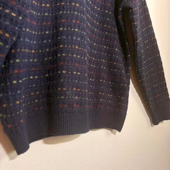 Vintage 90s JANTZEN Men's XL 3D Knit Sweater Grandpacore Chunky Gorpcore - Picture 4 of 7